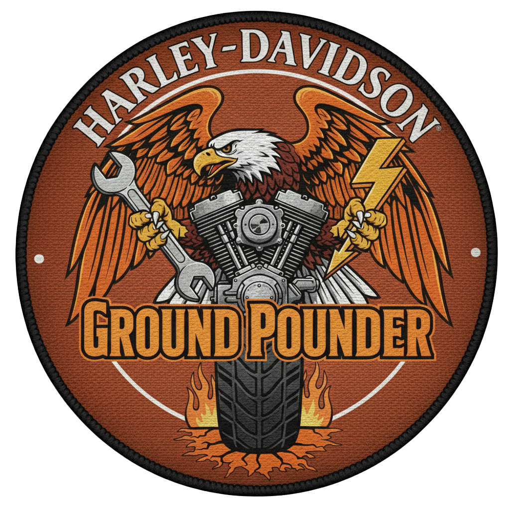 The Ground Pounder Patch    3.5"x 3.5"